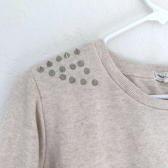 Forever 21 Beige Blue Spike Ombre Pullover Sweater - Picture 4 of 8